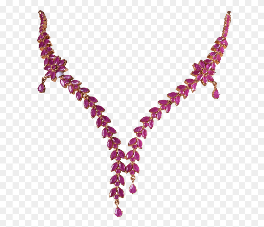 634x662 Ruby Gold Necklace Designs 9693 06 Necklace, Accessories, Accessory, Jewelry Descargar Hd Png