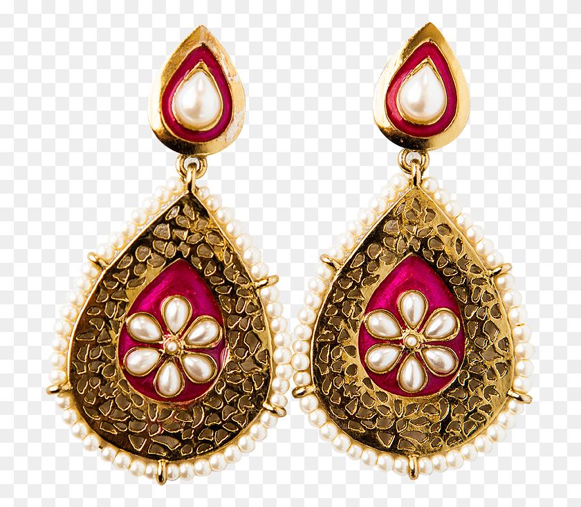 709x673 Ruby Maharani Drops Earrings, Accessories, Accessory, Jewelry HD PNG Download