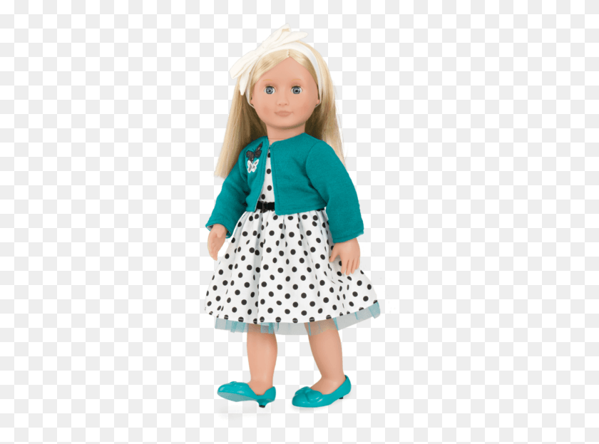 272x563 Ruby Retro 18 Inch Doll With Polka Dot Dress Our Generation Dolls, Skirt, Clothing, Apparel HD PNG Download