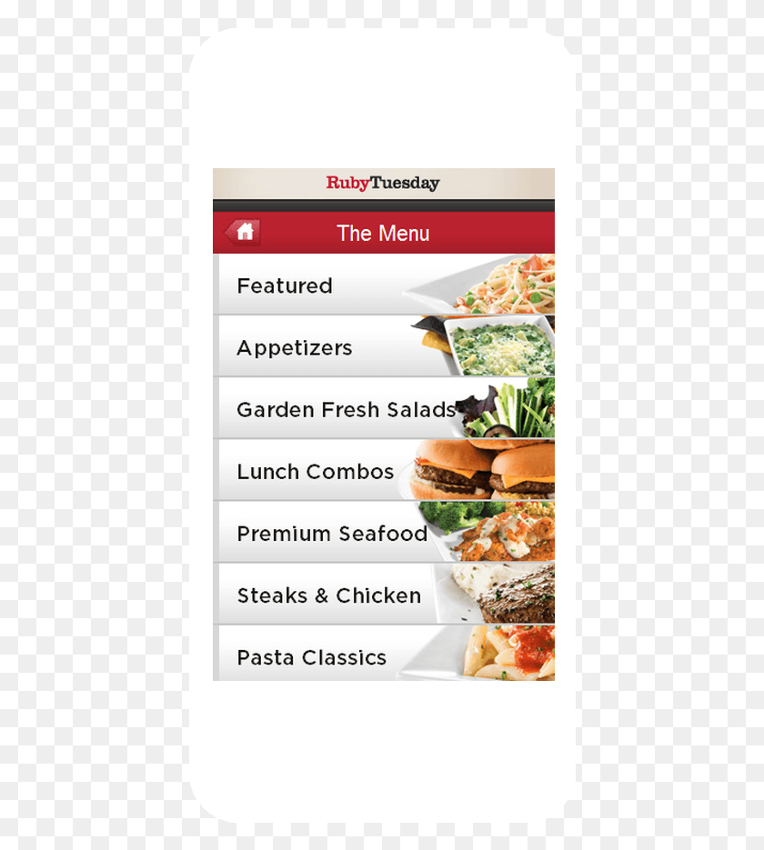 426x875 Ruby Tuesday Mobile Office Application Software, Text, Burger, Food HD PNG Download