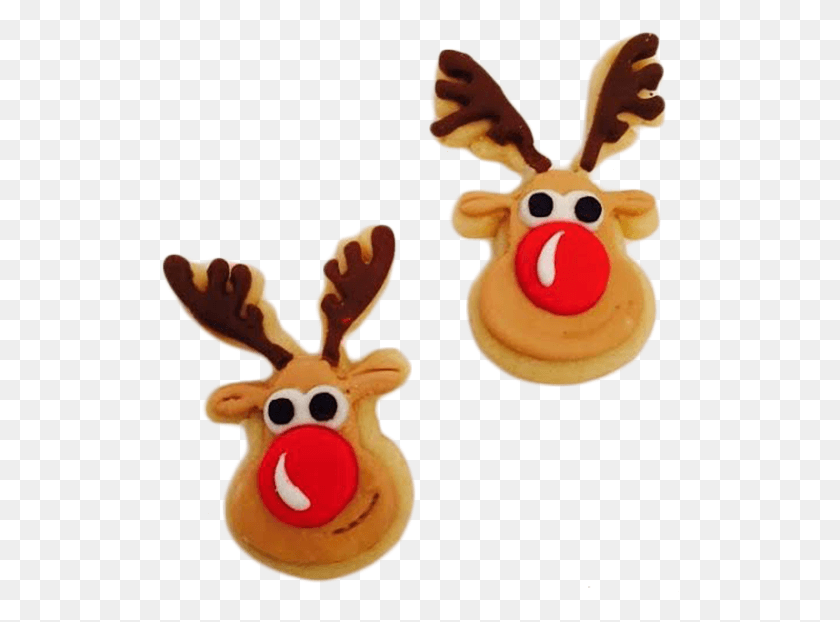 519x562 Rudolph The Red Nosed Reindeer Cookies Cartoon, Sweets, Food, Confectionery HD PNG Download