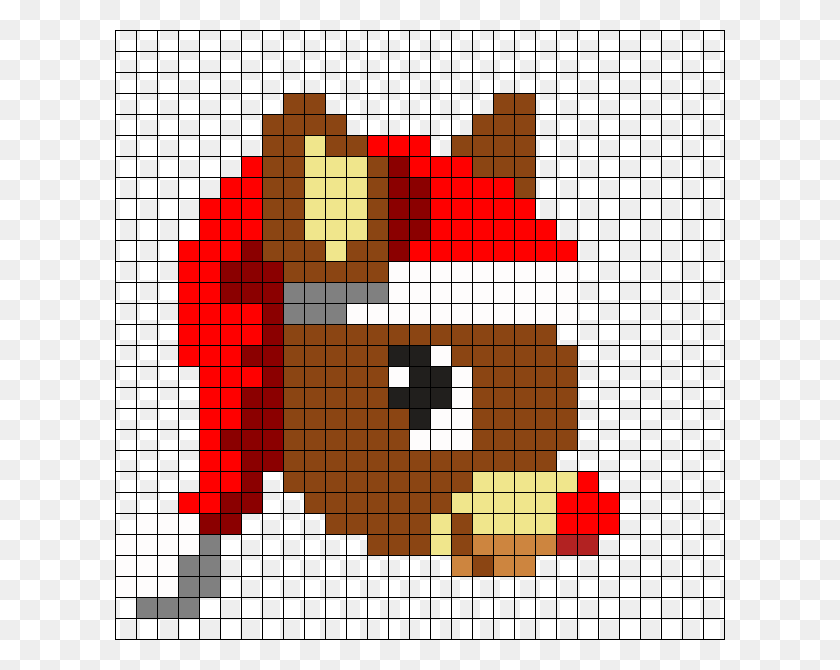 610x610 Rudolph The Rednosed Reindeer Perler Central City Brewing Co Ltd, Text, Jigsaw Puzzle, Game HD PNG Download