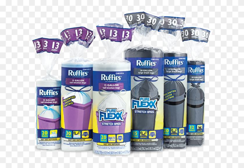629x517 Ruffies Trash Bags, Cosmetics, Bottle, Paint Container HD PNG Download