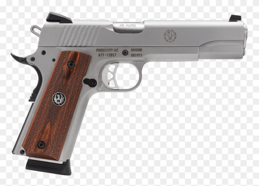 801x559 Ruger Sr1911 45acp Smith And Wesson 1911 E Series Pistol, Gun, Weapon, Weaponry HD PNG Download