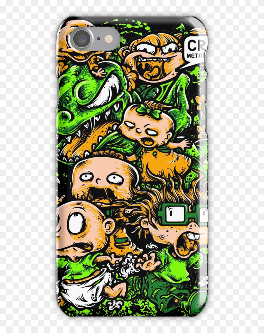 527x1001 Чехол Для Мобильного Телефона Rugrats Iphone 7 Snap Case, Doodle Hd Png Скачать
