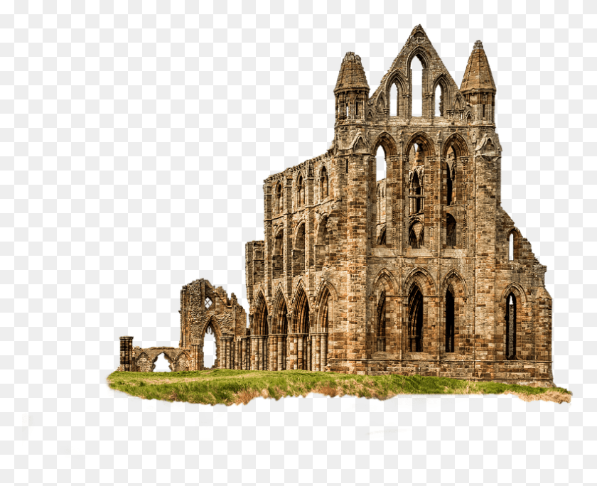 790x633 Ruin Monastery Abbey Gothic Whitby Dracula Whitby Abbey, Architecture, Building, Castle HD PNG Download