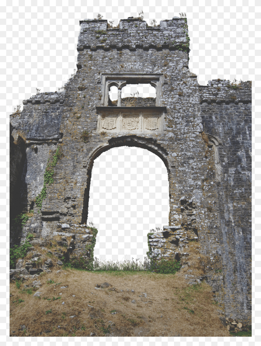 1025x1386 Ruin Pic Carew Castle, Building, Ruins, Bunker Descargar Hd Png
