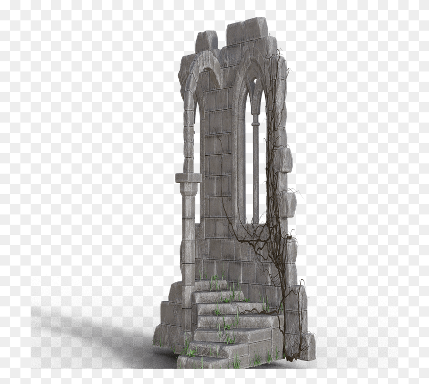 721x692 Ruin Stairs Window Old Stone Masonry Gradually Monument, Ruins, Building, Architecture Descargar Hd Png