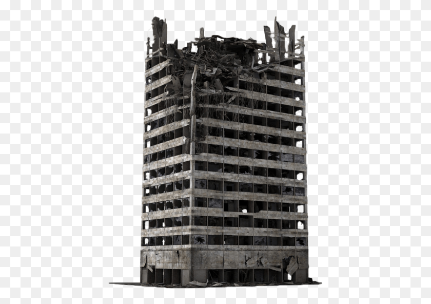 419x532 Ruins Photo Destroyed Building, Construction, Office Building, Demolition HD PNG Download