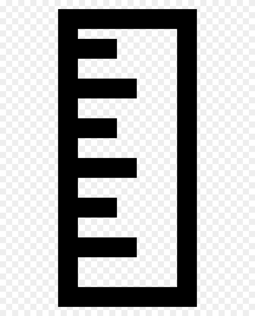 458x980 Значок Инструмента Измерения Шкалы Линейки Параллель, Текст, Символ, Крест Png Скачать