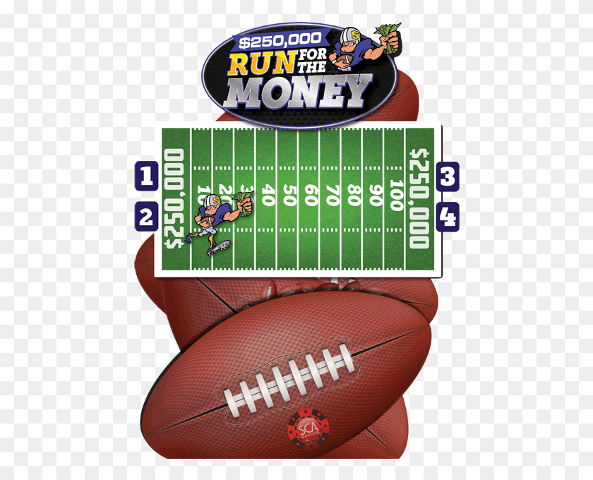 462x620 Run For The Money Kick American Football, Person, Human, Field HD PNG Download