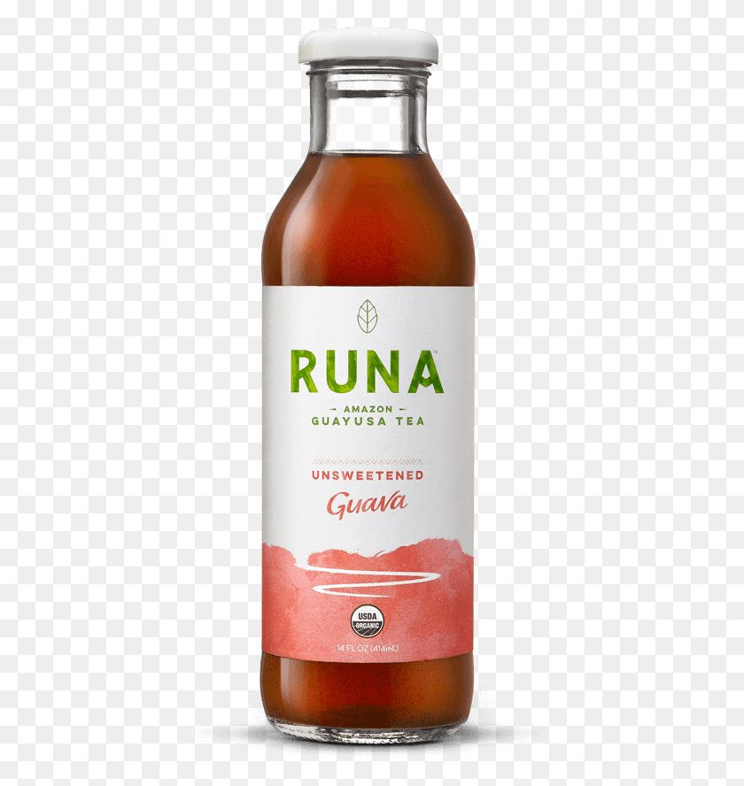 400x828 Runa Amazon Guayusa Tea Hibiscus Runa Mint Honeysuckle, Bottle, Beverage, Drink HD PNG Download
