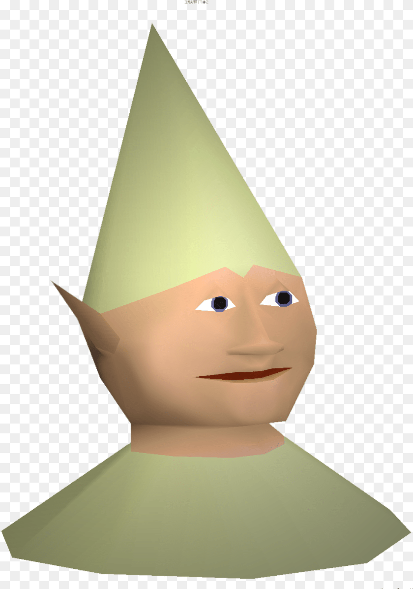 964x1373 Runescape Gnome Child Old School Runescape Face, Clothing, Hat, Party Hat, Baby Transparent PNG