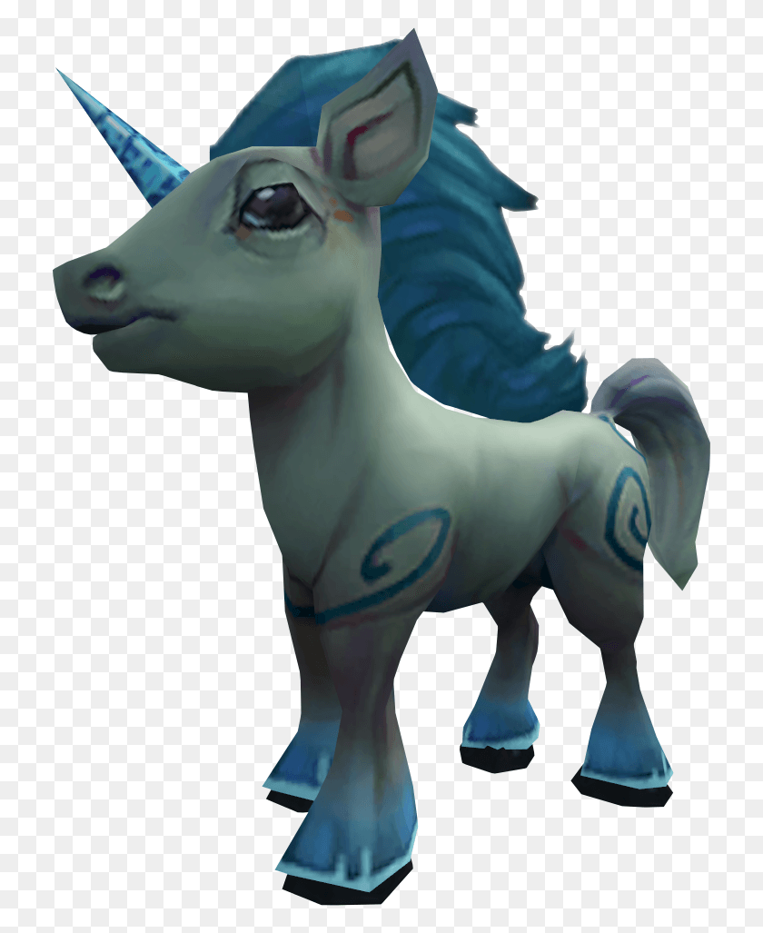 724x967 Runescape Unicornio Mascota, Figurilla, Mamífero, Animal Hd Png