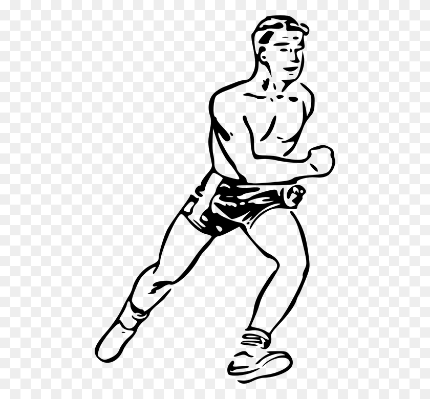 470x720 Runner Man Running Sprint Exercise Runners Runner Clip Art, Gray, World Of Warcraft HD PNG Download