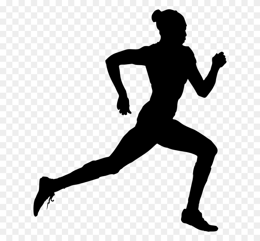 624x720 Runner Run Running Woman Runner Athlete Sport Silhouette Track Amp Field Clipart, Gray, World Of Warcraft HD PNG Download