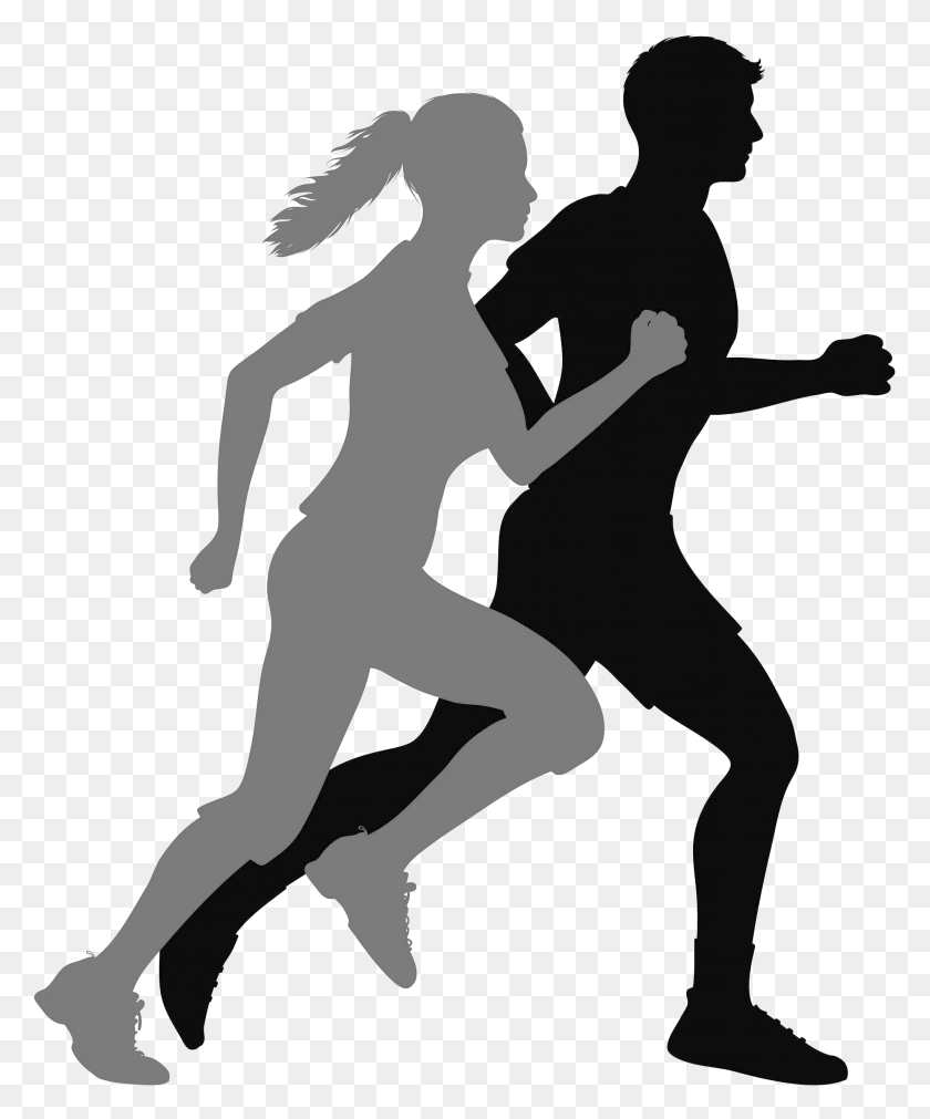 2048x2499 Runner Silhouette, Person, Human HD PNG Download