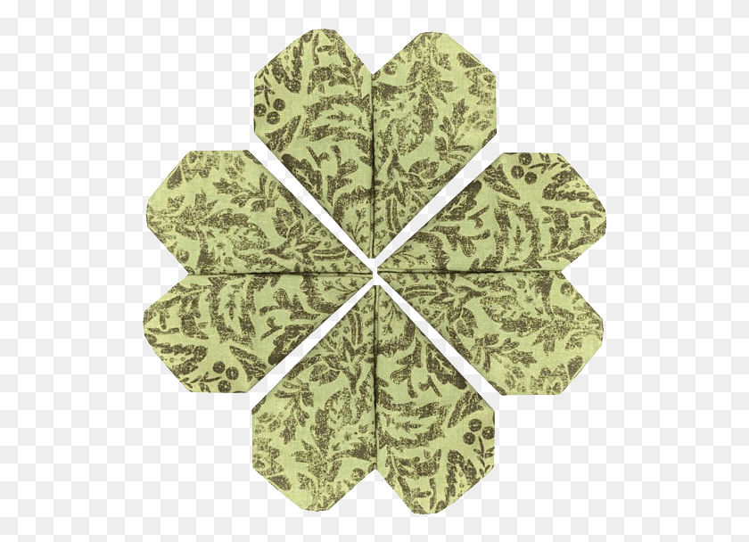 522x548 Runner Up Prize Set Of Four Reusable Cloth Napkins Placemat, Leaf, Plant, Ornament HD PNG Download