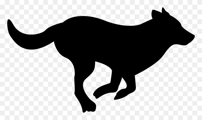 980x552 Running Dog Silhouette Comments Dog Running Clipart Black And White, Mammal, Animal HD PNG Download