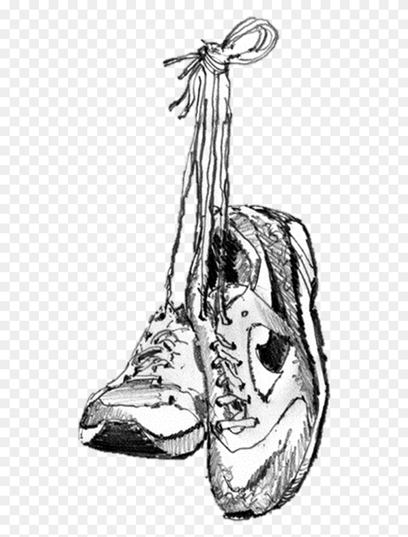 525x1045 Кроссовки, Висящие Кроссовки, Связанные Вместе, Одежда, Одежда, Обувь Hd Png Скачать