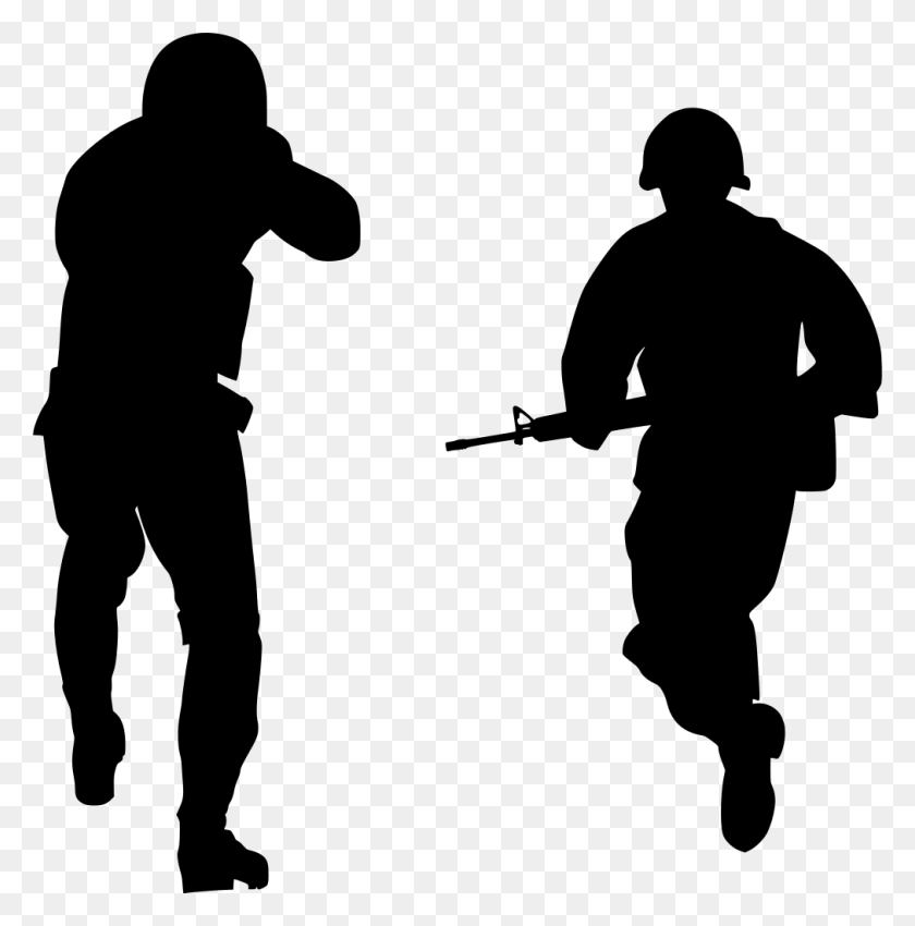 1011x1024 Running Soldier Silhouette, Gray, World Of Warcraft HD PNG Download