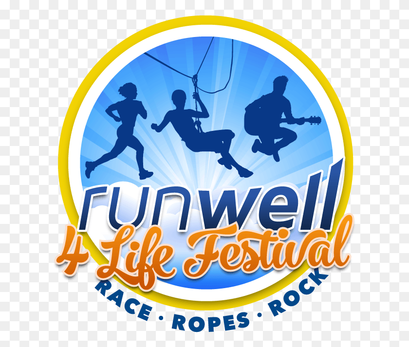 625x653 Runwell 4 Life Festival Logo Accrobranche, Person, Human, Poster HD PNG Download
