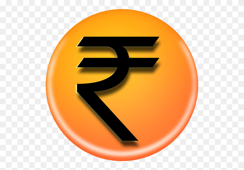 527x527 Rupee Symbol 3d Rupee Symbol In Circle, Number, Text, Logo HD PNG Download
