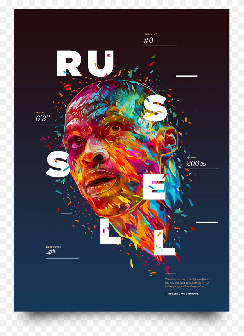 948x1331 Russell Westbrook Cool Nba Graphic Design, Poster, Advertisement, Flyer HD PNG Download