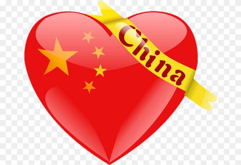 Russia And China, Heart, Symbol, Balloon Clipart PNG