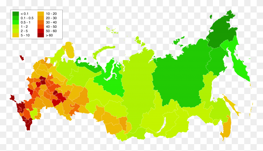 5000x2710 Russia Density Of Regions Rosneft Refineries In Russia, Map, Diagram, Plot HD PNG Download