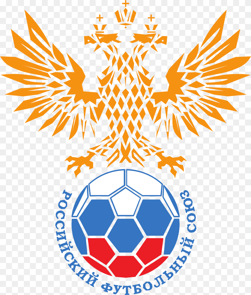 3661x4301 Russia National Football Team Russia National Football Team Logo, Emblem, Symbol, Ball, Soccer Clipart PNG