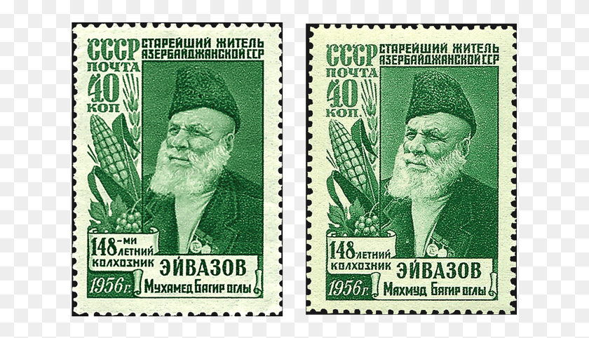 637x422 Russia Oldest Man Stamps Error And Variety Soviet Union, Postage Stamp, Person, Human HD PNG Download