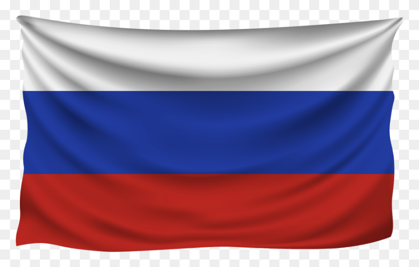 861x525 Rusia Bandera Arrugada Bandera Eslovaca, Símbolo, Texto, Ropa Hd Png