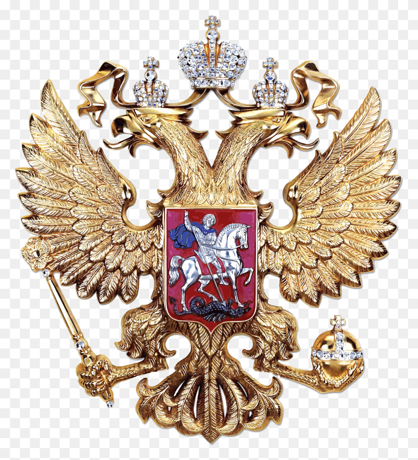 1155x1280 Russian Coat Of Arms Coat Of Arms Imperial Eagle Free Russian Eagle, Chandelier, Lamp, Symbol HD PNG Download