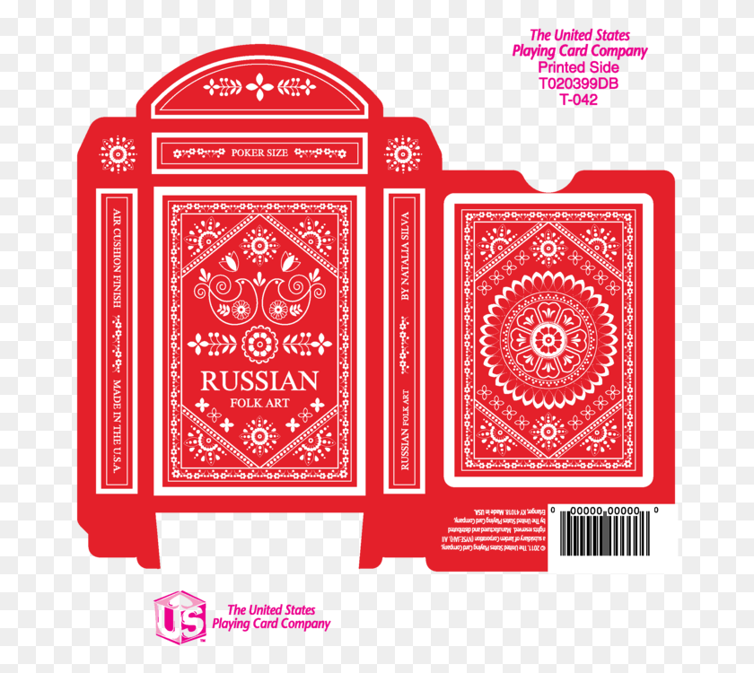 672x690 Russian Folk Art Playing Cards Printed By Uspcc Natalia Playing Card Tuck Case, Paper, Poster, Advertisement HD PNG Download