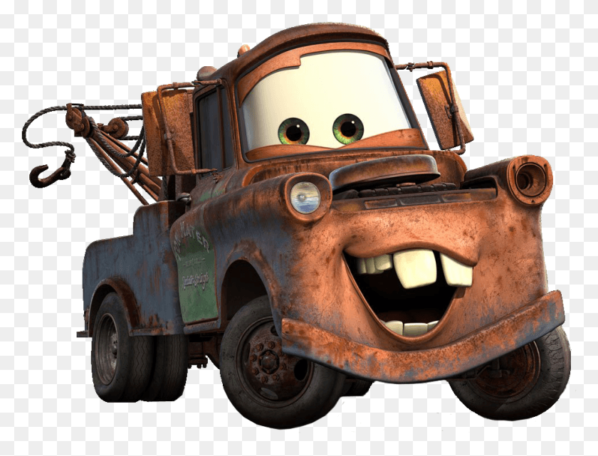 965x719 Rust Clipart Lightning Mcqueen Mater Cars Mater, Transportation, Vehicle, Tire HD PNG Download