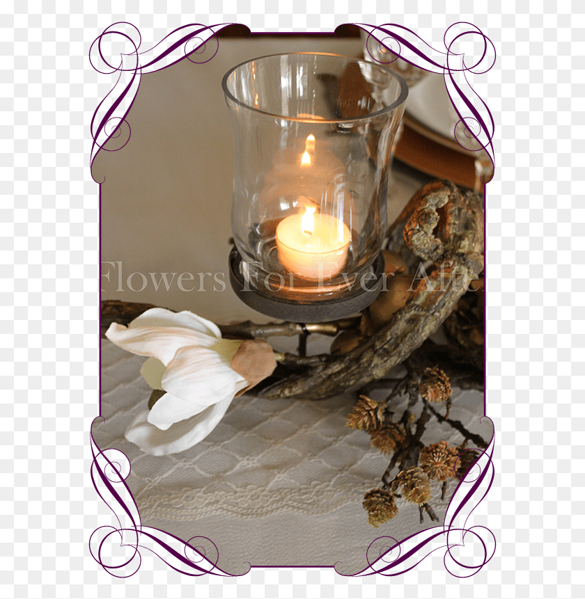 587x801 Rustic Christmas Table Centrepiece Candle Decoration Advent Candle, Fire, Flame, Snake HD PNG Download
