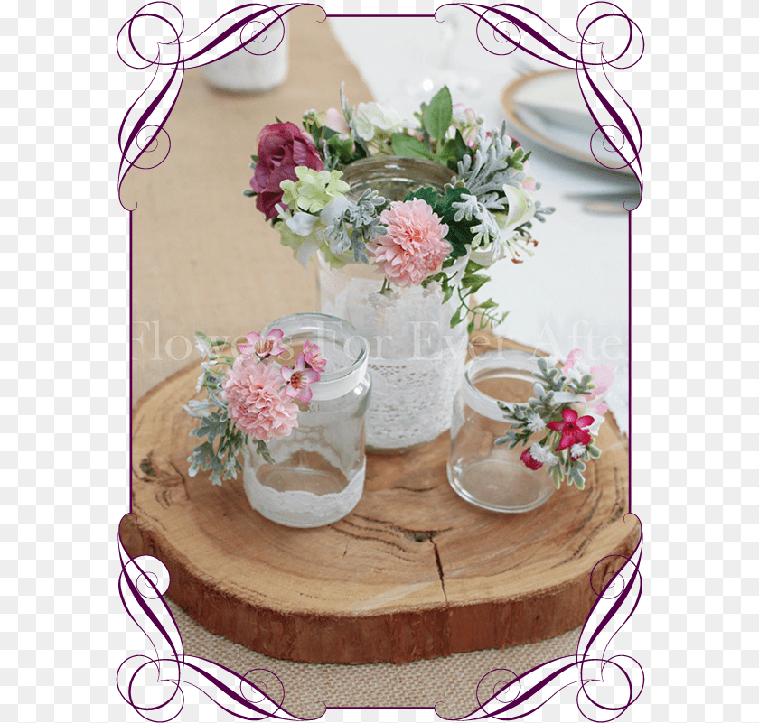Rustic Flower Artificial Flower, Plant, Flower Arrangement, Flower Bouquet, Jar Sticker PNG
