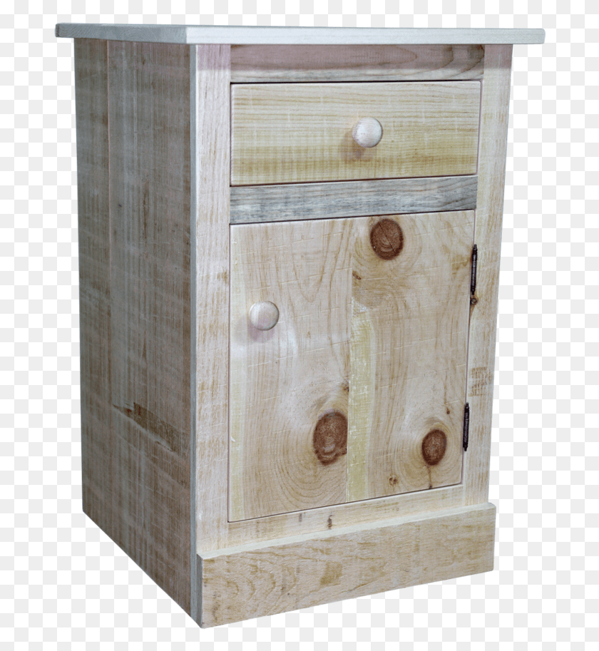 692x853 Rustic Pioneer 1 Drawer 1 Door Nightstand Cabinetry, Furniture, Cabinet, Box HD PNG Download