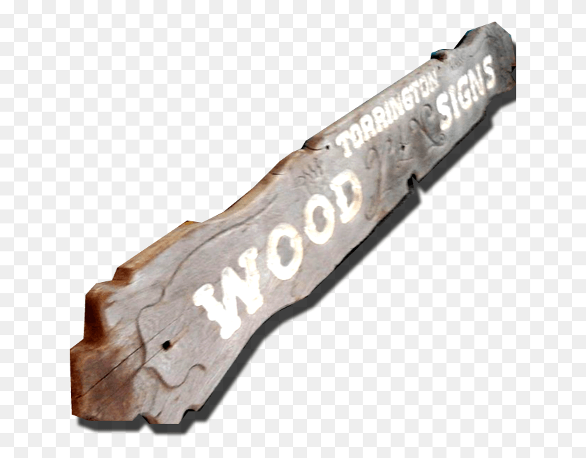 641x596 Rustic Routed Wood Sign Utility Knife, Weapon, Weaponry, Arrowhead HD PNG Download