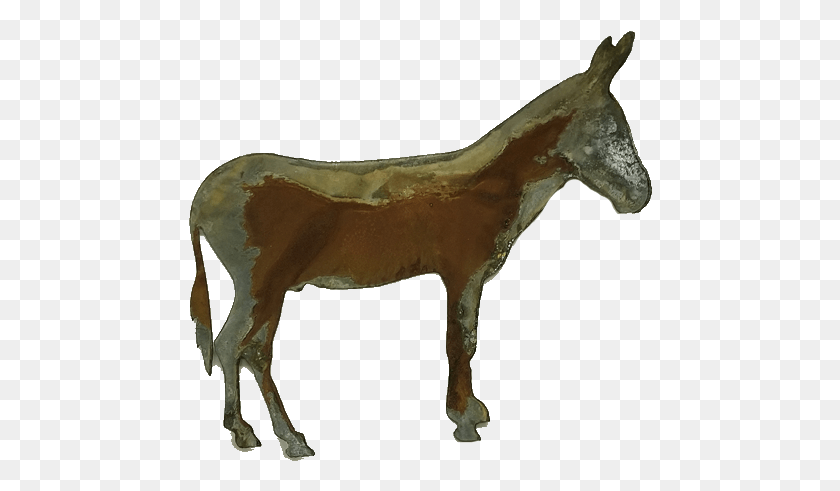 464x431 Rusty Metal Donkey Sorrel, Animal, Mammal, Antelope HD PNG Download