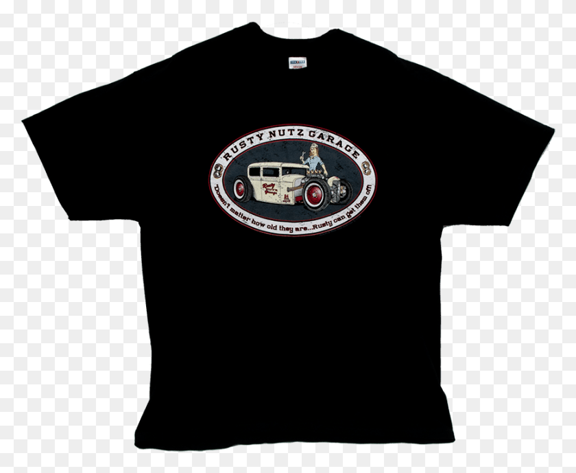 865x698 Rusty Nuts Black 39t39 Shirt With Printed Rusty Nuts Alfa Romeo, Clothing, Apparel, Jersey HD PNG Download