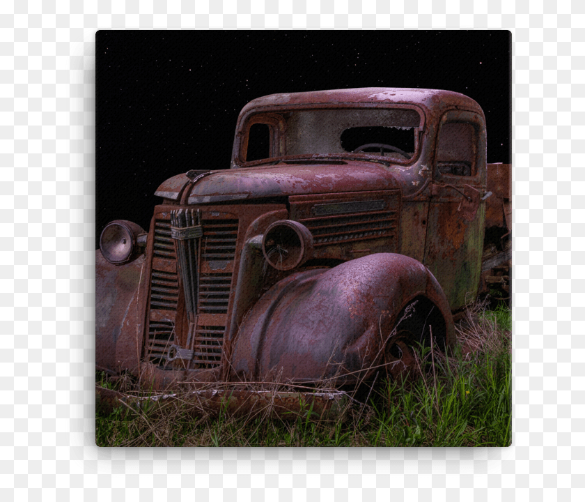 665x660 Rusty Old Tow Truck Canvas, Rust, Truck, Vehicle HD PNG Download