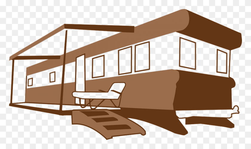 960x540 Rv Recreational Free Vector Graphic On Pixabay Mobile Home Clip Art, Vehicle, Transportation, Train HD PNG Download