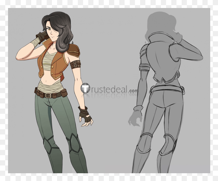 801x658 Rwby Cinder Concept Art, Person, Human, People HD PNG Download