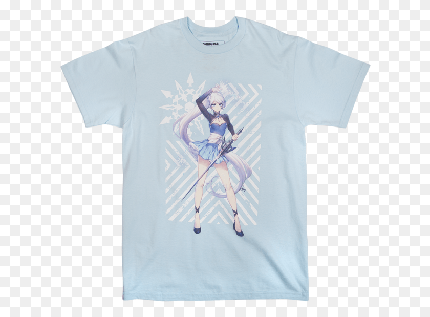 608x559 Rwby Weiss Schnee Tee Active Shirt, Clothing, Apparel, T-shirt HD PNG Download