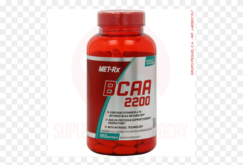509x509 Rx Bcaa Bcaa 2200 Met Rx, Ketchup, Food, Paint Container HD PNG Download