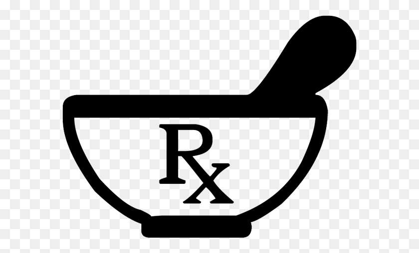 591x448 Rx Symbol Mortar Pestle Clip Art Image Аптека Символ Mortar And Pestle, Серый, World Of Warcraft Hd Png Download
