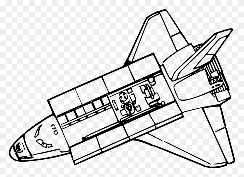 1233x871 Космический Шаттл Ryanlerch Svg Контурное Изображение Космического Корабля, Серый, Мир Варкрафта Png Скачать