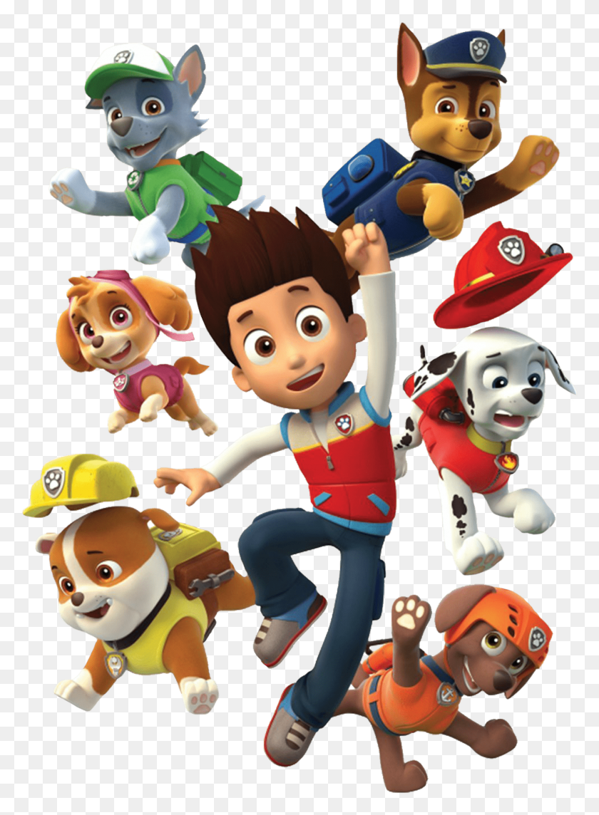 1403x1951 Ryder And His Dogs Paw Patrol Clipart Paw Patrol, Super Mario, Person, Human HD PNG Download